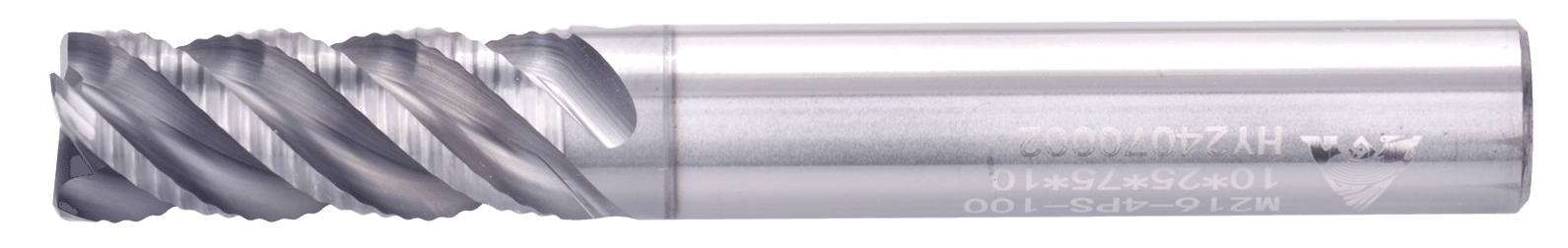 16 mm Carbide End Mill, 5 Flutes, With corrugated cutting edges, Standard length