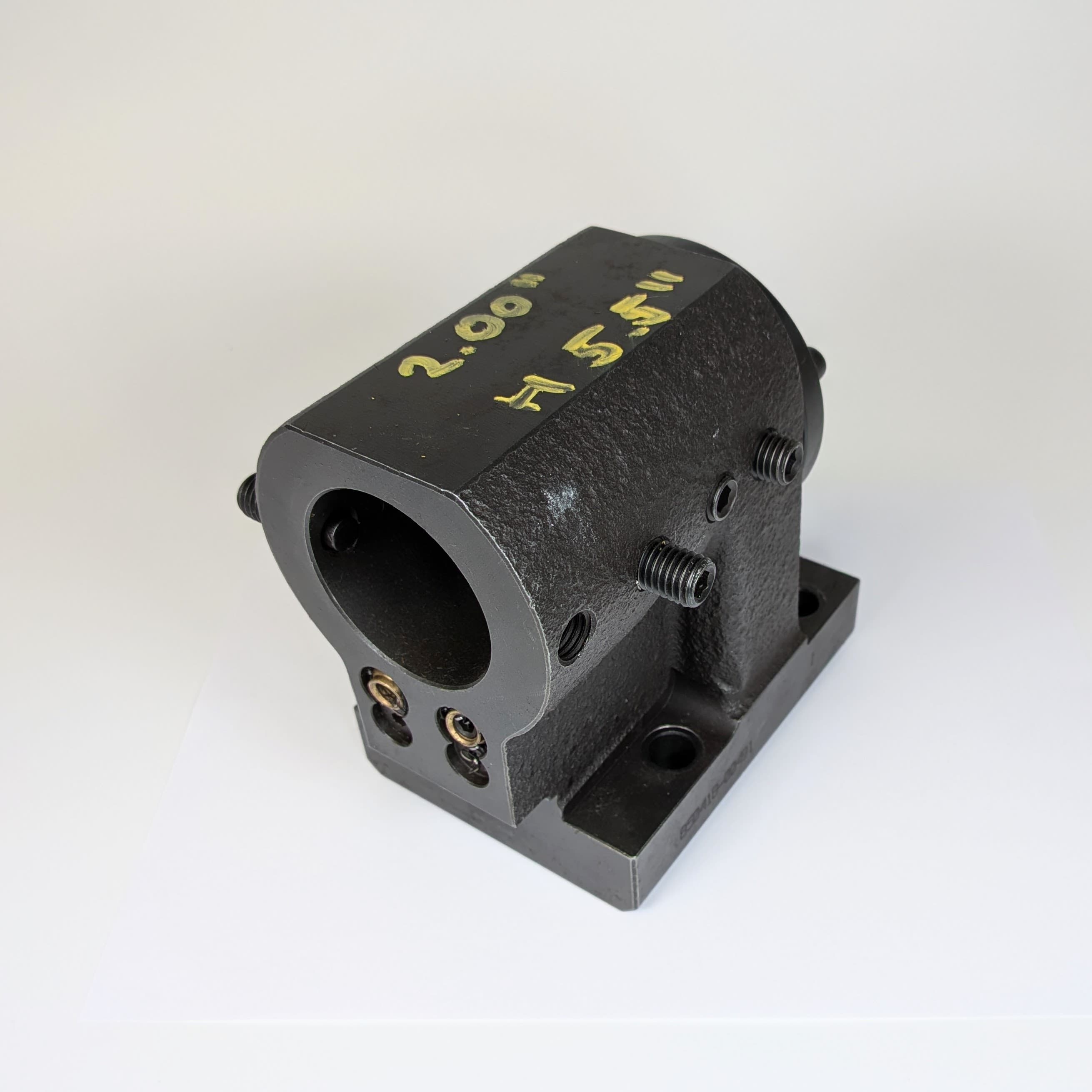 2" Dia. Boring Bar Block, BMT65, 5.5" Overall Height - Showroom Unit