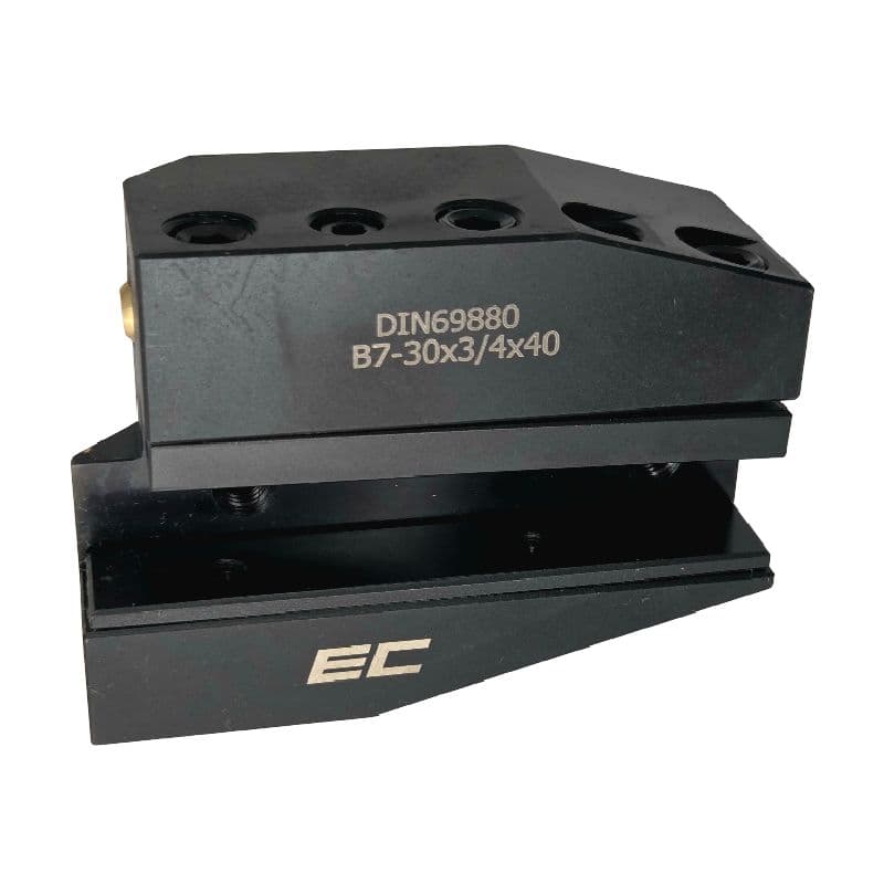 3/4" x 3/4" OD Turning Toolholder, VDI30, Form B7, Inverted Right Hand, Long