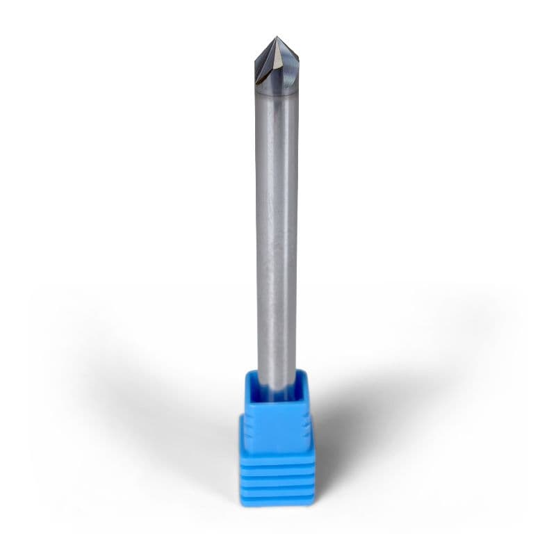 1/4" Carbide Chamfer Mill, 4 flutes, 45°, 0.5" LOC, Uncoated