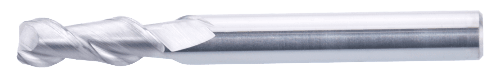 20 mm Carbide End Mill, 2 Flutes, Flat, Standard length, For N materials, Uncoated, Helix angle 45 degree, LOC 45 mm