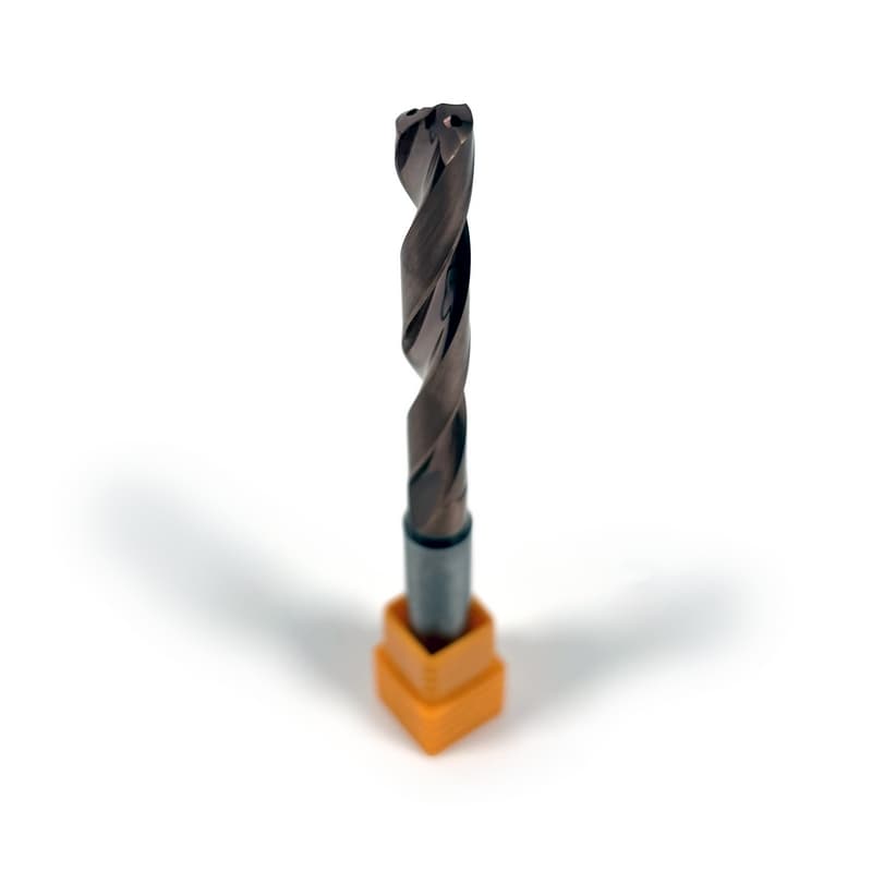 6.8mm Carbide Drill, 2 flutes, 5xD, Through Tool Coolant - 140°, 43mm LOC, Coated