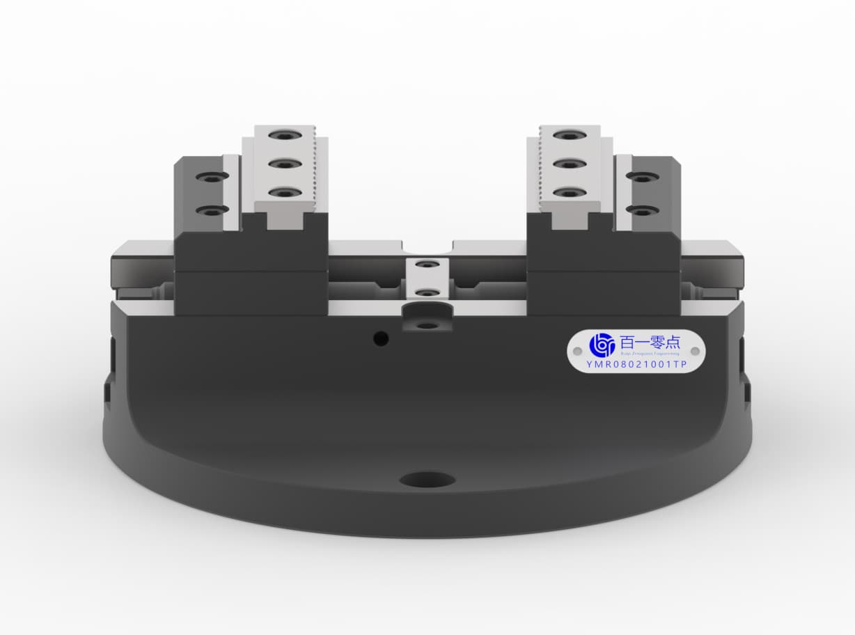 5-axis self-centering vise, rotary ready, jaw W - 80 mm, body D - 170 mm, jaw type 1