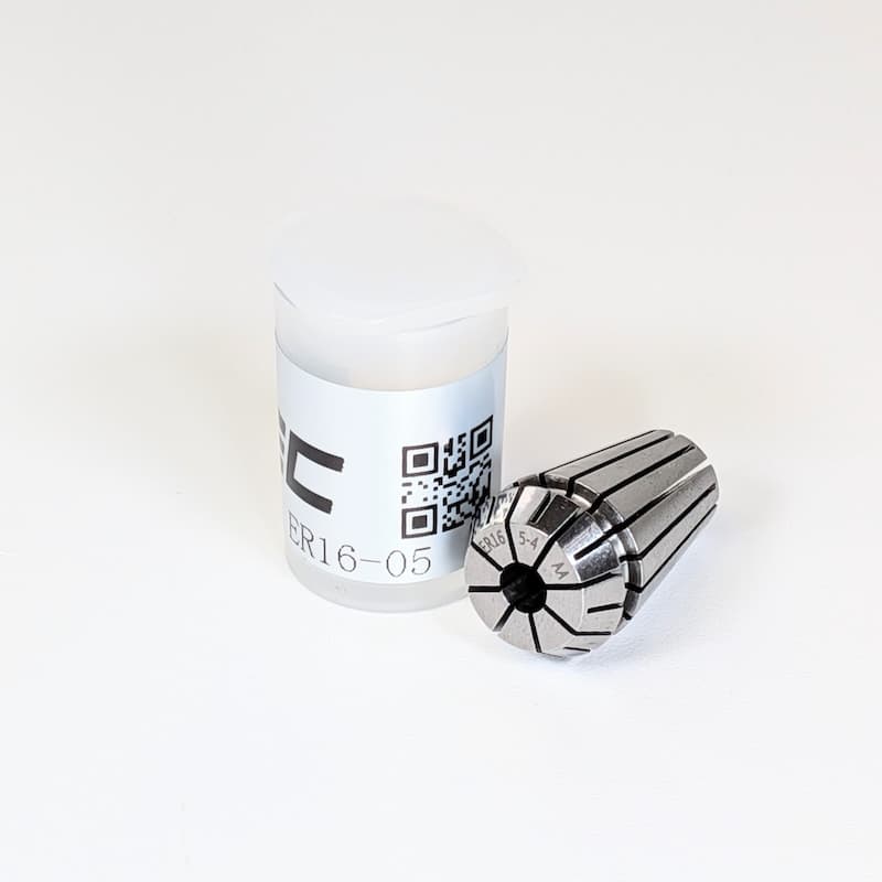5 mm ER16 Collet, clamping range 5 - 4 mm, Runout 0.01 mm