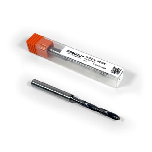4.2mm Carbide Drill, 2 flutes, 5xD, Through Tool Coolant - 140°, 29mm LOC, Coated