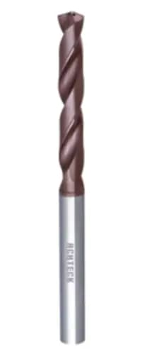1/4-20 UNC Tap Drill, 2 flutes, Carbide Drill, 5xD, Through Tool Coolant - 140°, 1.38" LOC, Coated, 6mm Shank